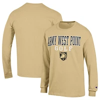 Men's Champion  Gold Army Black Knights Long Sleeve T-Shirt