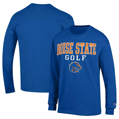 Men's Champion  Royal Boise State Broncos Long Sleeve T-Shirt