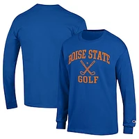 Men's Champion  Royal Boise State Broncos Long Sleeve T-Shirt