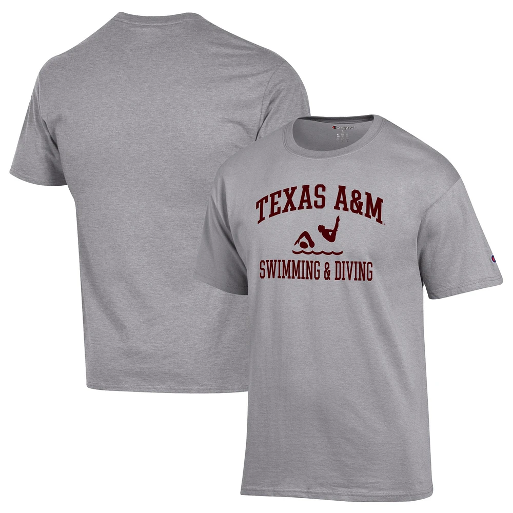 Men's Champion Texas A&M Aggies Swim & Dive Icon T-Shirt
