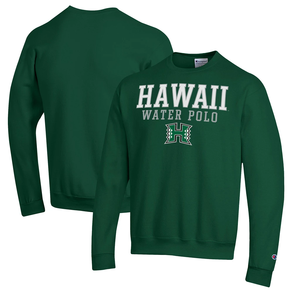 Men's Champion Hawaii Rainbow Warriors Powerblend Pullover Crewneck