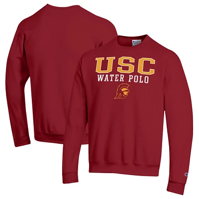 Men's Champion  Cardinal USC Trojans Powerblend Pullover Crewneck