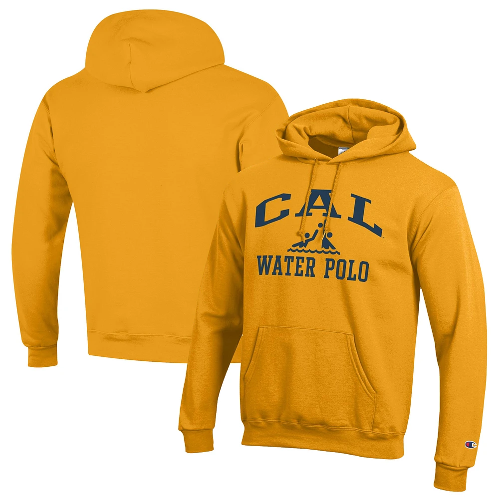 Men's Champion Gold Cal Bears Powerblend Pullover Hoodie