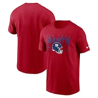 Men's Nike Red New York Giants Primetime Helmet Essential T-Shirt