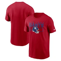 Men's Nike Red New York Giants Primetime Helmet Essential T-Shirt