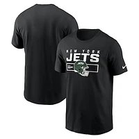 Men's Nike Black New York Jets Primetime Helmet Essential T-Shirt