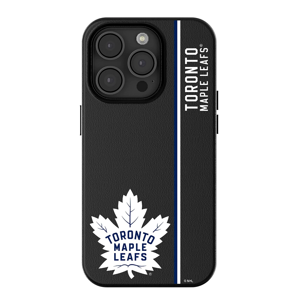 Keyscaper Black Toronto Maple Leafs Sidebar Magnetic iPhone Case