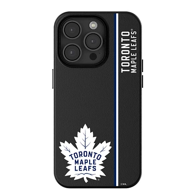 Keyscaper Black Toronto Maple Leafs Sidebar Magnetic iPhone Case