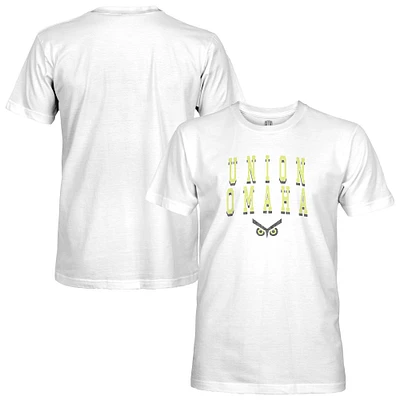 Men's 1863FC White Union Omaha Wordmark T-Shirt