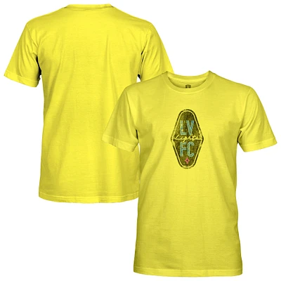 Men's 1863FC Yellow Las Vegas Lights FC Color Badge T-Shirt