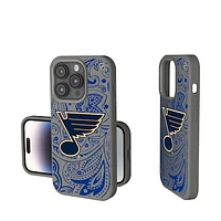 Keyscaper Gray St. Louis Blues Paisley Soft Touch iPhone Case