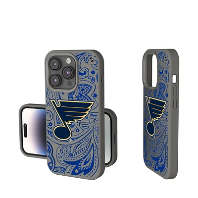 Keyscaper Gray St. Louis Blues Paisley Soft Touch iPhone Case