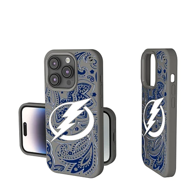 Keyscaper Gray Tampa Bay Lightning Paisley Soft Touch iPhone Case