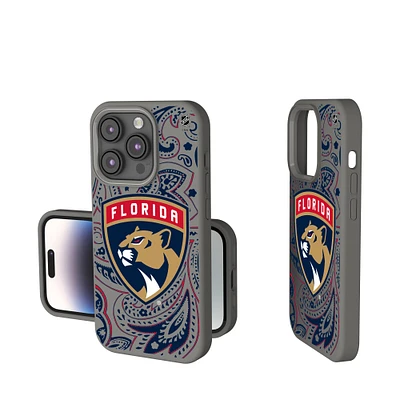 Keyscaper Gray Florida Panthers Paisley Soft Touch iPhone Case