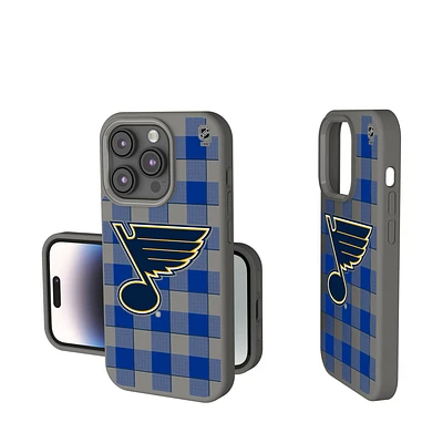 Keyscaper  St. Louis Blues Plaid Soft Touch iPhone Case