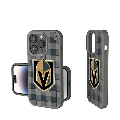 Keyscaper  Vegas Golden Knights Plaid Soft Touch iPhone Case