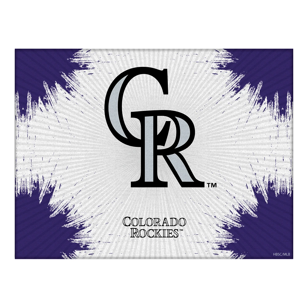 Colorado Rockies 24" x 32" Splash Canvas Wall Art