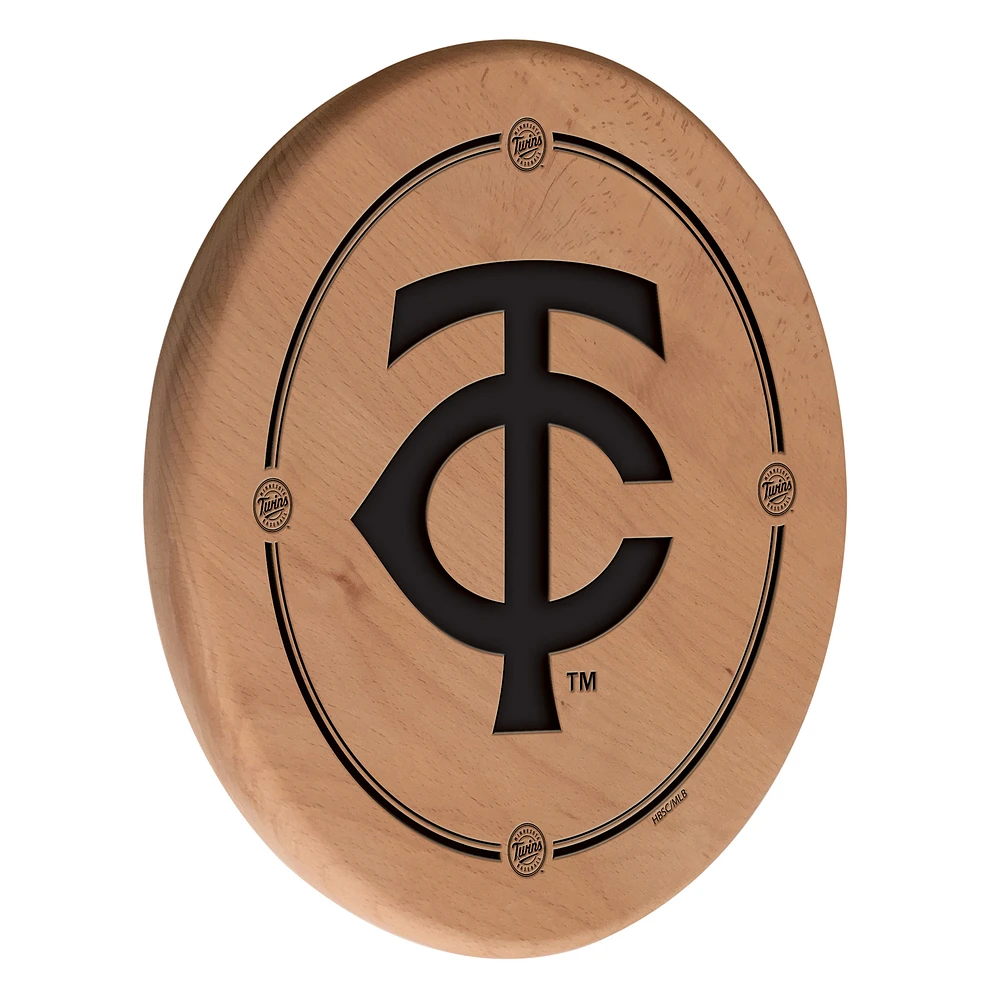 Natural Minnesota Twins 13" Laser Engraved Solid Wood Sign
