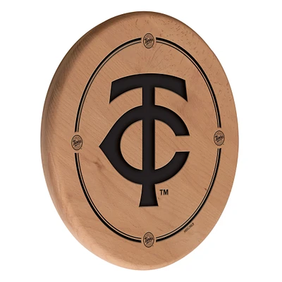 Natural Minnesota Twins 13" Laser Engraved Solid Wood Sign