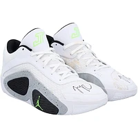 Jayson Tatum Boston Celtics Autographed White/Neon Jordan Tatum 2 Legacy Shoes Game-Used vs. New York Knicks on April 11, 2024