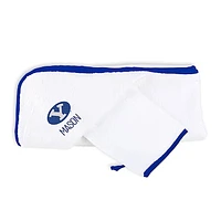 Infant Chad & Jake White BYU Cougars Personalized Hooded Towel & Mitt Set