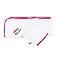 Infant Chad & Jake White Florida Gators Personalized Hooded Towel & Mitt Set