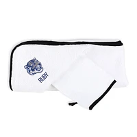 Infant Chad & Jake White Memphis Tigers Personalized Hooded Towel & Mitt Set