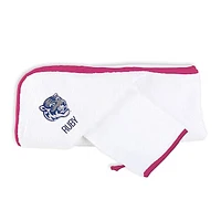 Infant Chad & Jake White Memphis Tigers Personalized Hooded Towel & Mitt Set