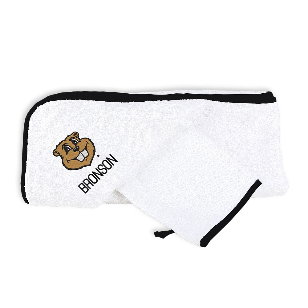 Infant Chad & Jake White Minnesota Golden Gophers Personalized Hooded Towel & Mitt Set