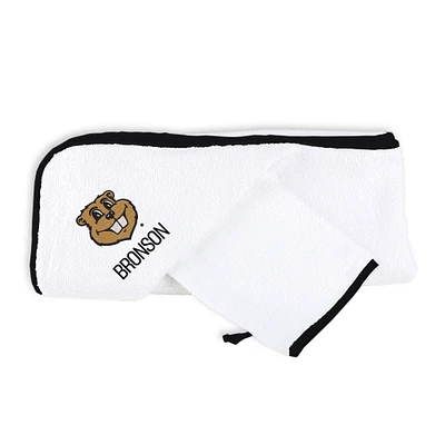 Infant Chad & Jake White Minnesota Golden Gophers Personalized Hooded Towel & Mitt Set