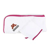 Infant Chad & Jake White Minnesota Golden Gophers Personalized Hooded Towel & Mitt Set