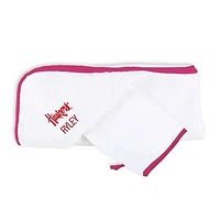 Infant Chad & Jake White Nebraska Huskers Personalized Hooded Towel & Mitt Set