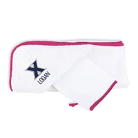 Infant Chad & Jake White Xavier Musketeers Personalized Hooded Towel & Mitt Set