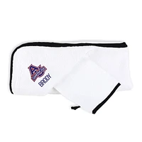 Infant Chad & Jake White American University Eagles Personalized Hooded Towel & Mitt Set
