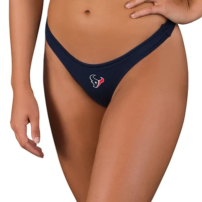 Women's Concepts Sport Navy Houston Texans Marathon Knit Thong