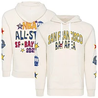 Unisex Sportiqe  Cream 2025 NBA All-Star Game Olsen Premium Tri-Blend Raglan Fleece Pullover Hoodie