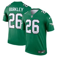 Men's Nike Saquon Barkley Kelly Green Philadelphia Eagles Alternate Legend Jersey