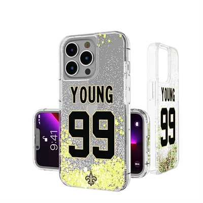 Keyscaper Chase Young New Orleans Saints iPhone Glitter Phone Case