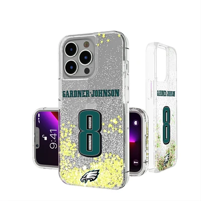 Keyscaper C.J. Gardner-Johnson Philadelphia Eagles iPhone Glitter Phone Case