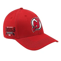 Men's Starter  Red New Jersey Devils Sphere II Curved Starfit Adjustable Hat