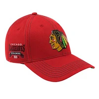 Men's Starter  Red Chicago Blackhawks Sphere II Curved Starfit Adjustable Hat