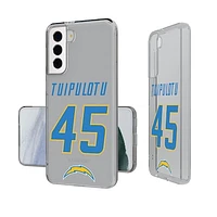 Keyscaper Tuli Tuipulotu Los Angeles Chargers Galaxy Clear Case