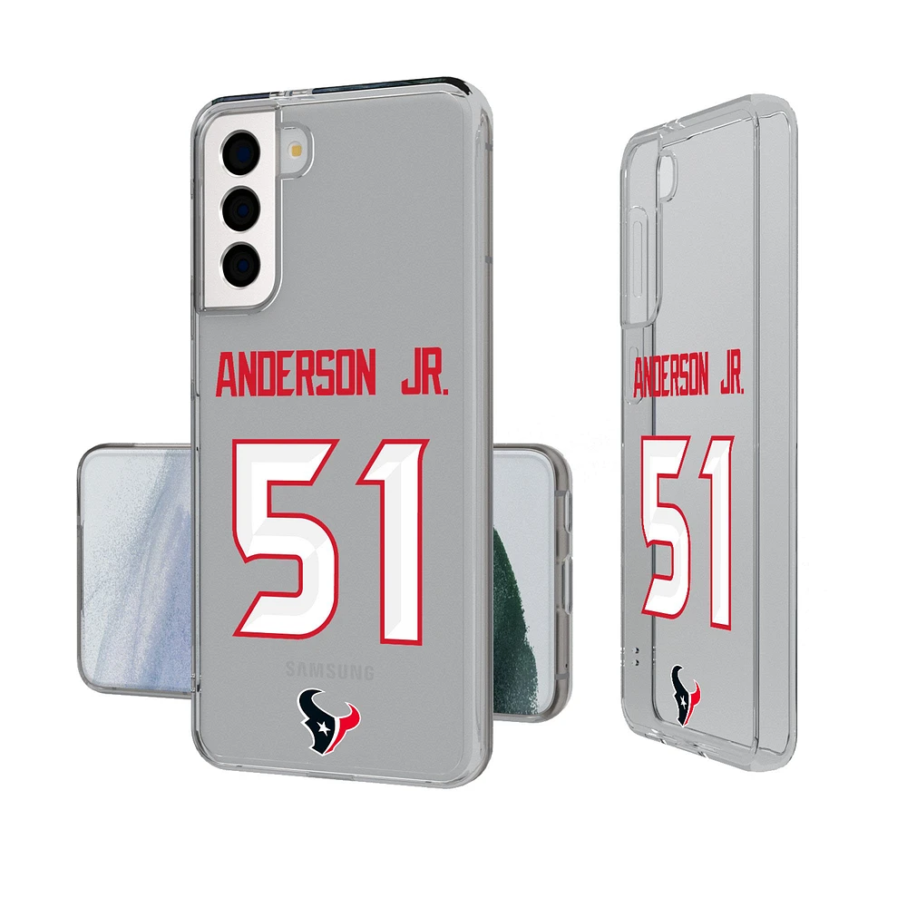 Keyscaper Will Anderson Jr. Houston Texans Galaxy Clear Case
