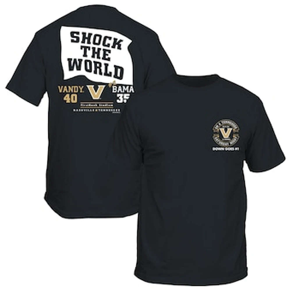 Men's Black Vanderbilt Commodores Down Goes #1 T-Shirt