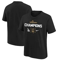 Youth Nike Black Los Angeles Dodgers 2024 World Series Champions T-Shirt