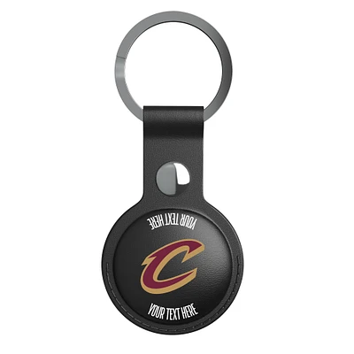 Keyscaper Black Cleveland Cavaliers Personalized AirTag Holder