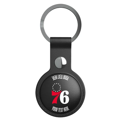 Keyscaper Black Philadelphia 76ers Personalized AirTag Holder