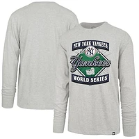 Men's '47 Gray New York Yankees 2024 World Series Franklin Long Sleeve T-Shirt