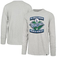 Men's '47 Gray Los Angeles Dodgers 2024 World Series Franklin Long Sleeve T-Shirt