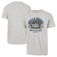 Men's '47 Gray Los Angeles Dodgers 2024 World Series Franklin T-Shirt